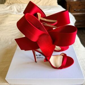 Aminah Bow Red Heels